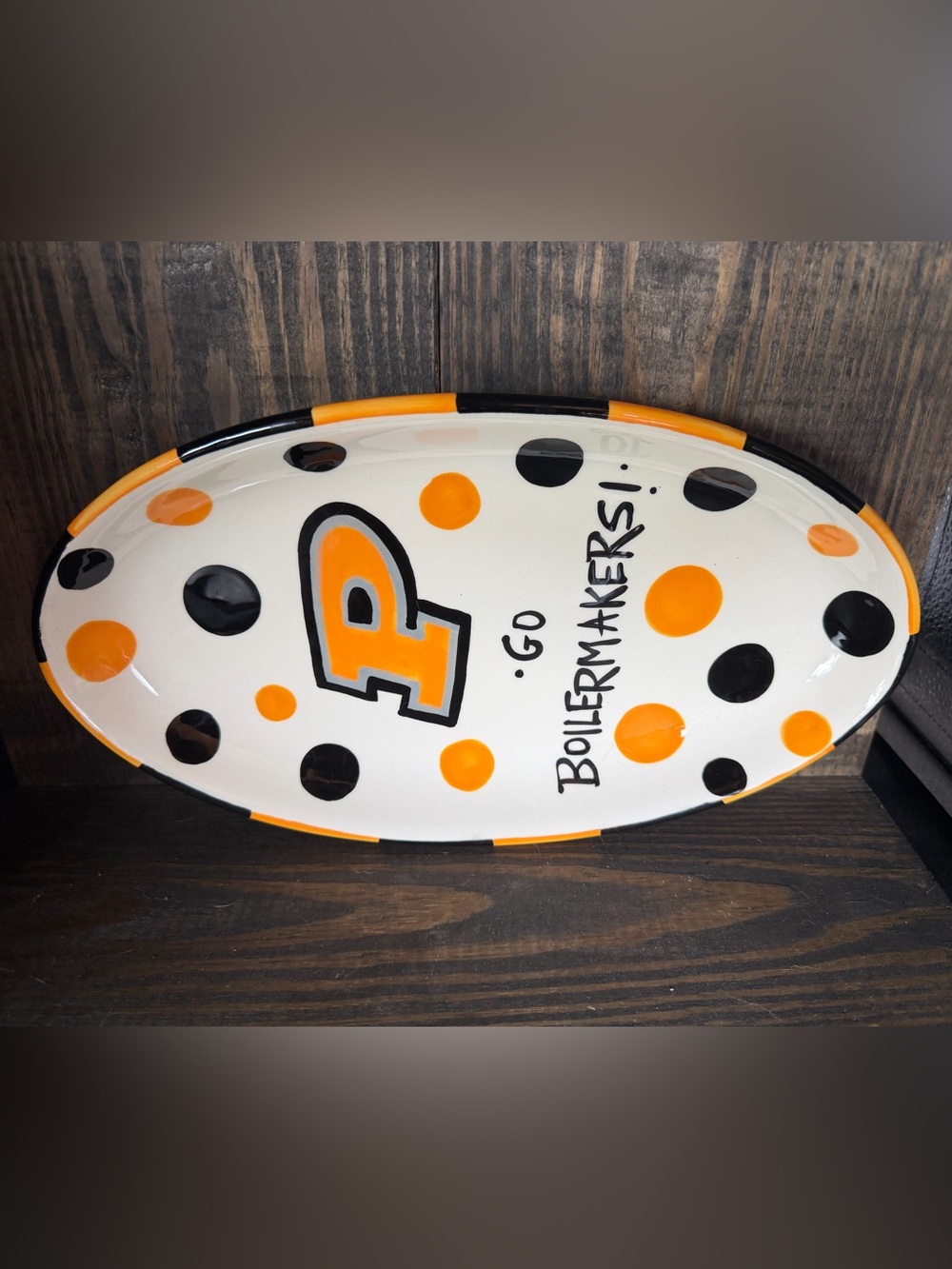 Purdue Boilmakers platter